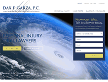Tablet Screenshot of daxgarzalaw.com
